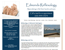 Tablet Screenshot of edmondsreflexology.com